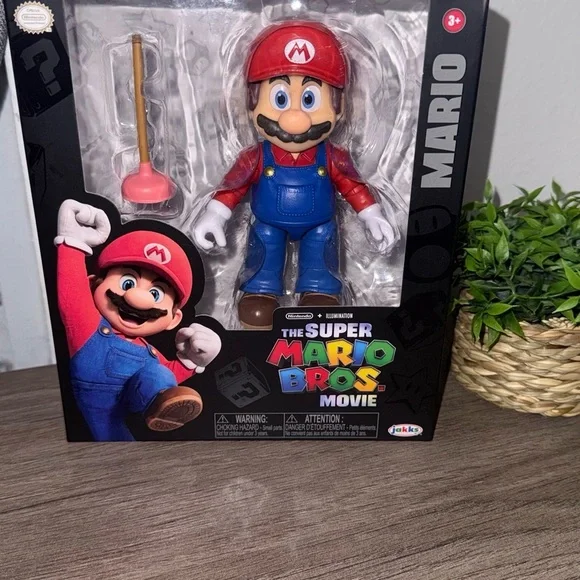 Super Mario Bros Movie Action Figure - Red and Blue - Picture 2 of 4